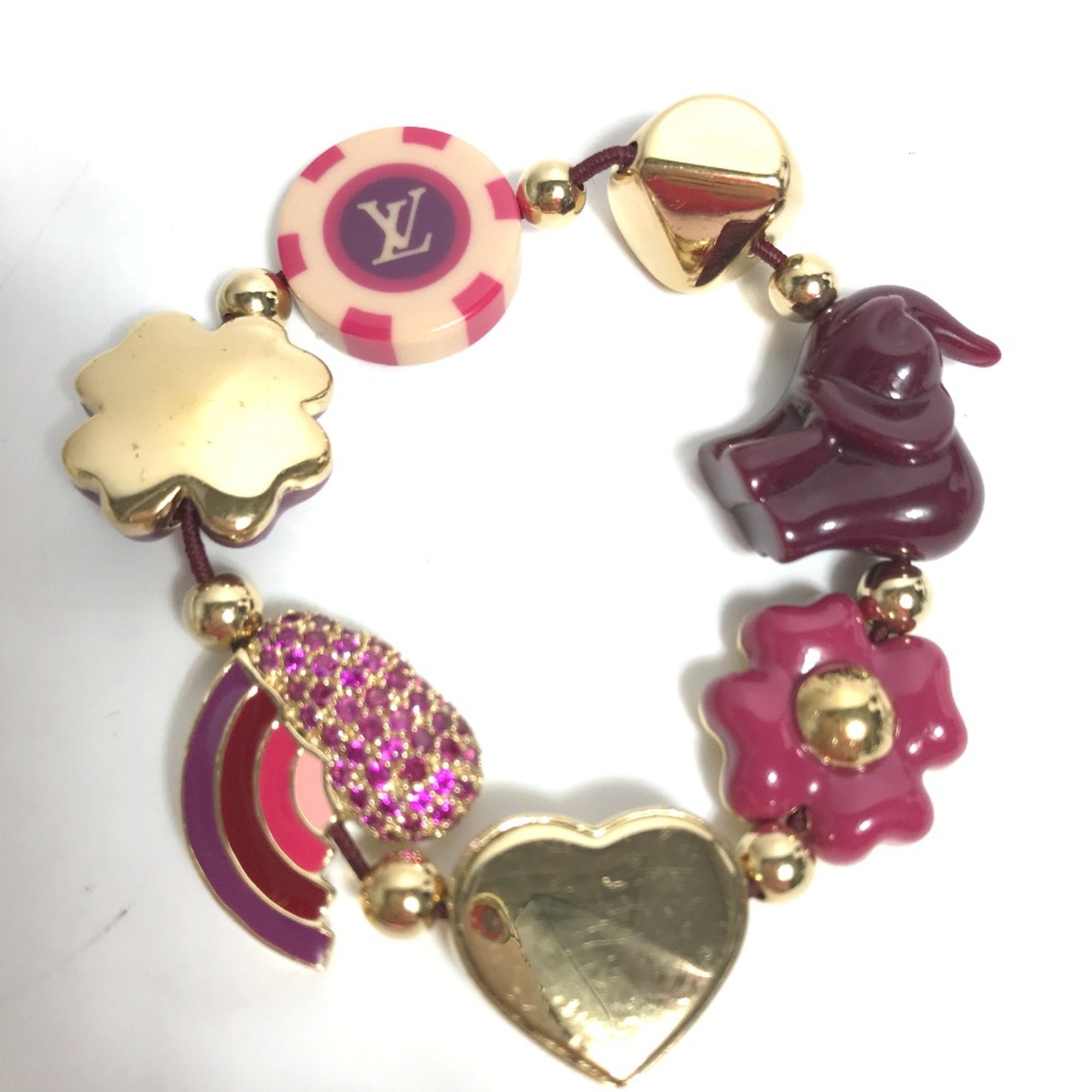 Louis Vuitton M66220 Rhinestone Accessories Bracelet purple