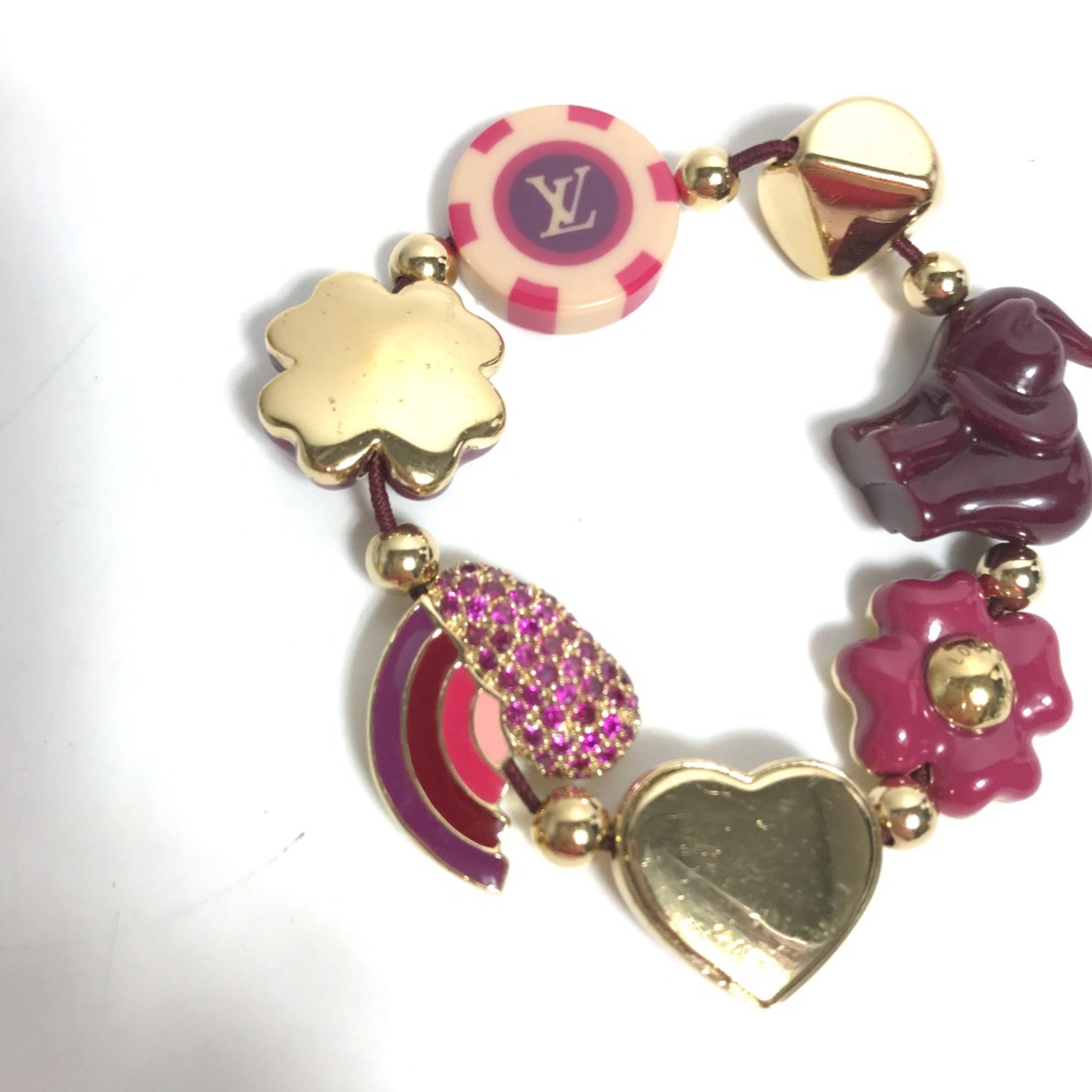 Louis Vuitton M66220 Rhinestone Accessories Bracelet purple