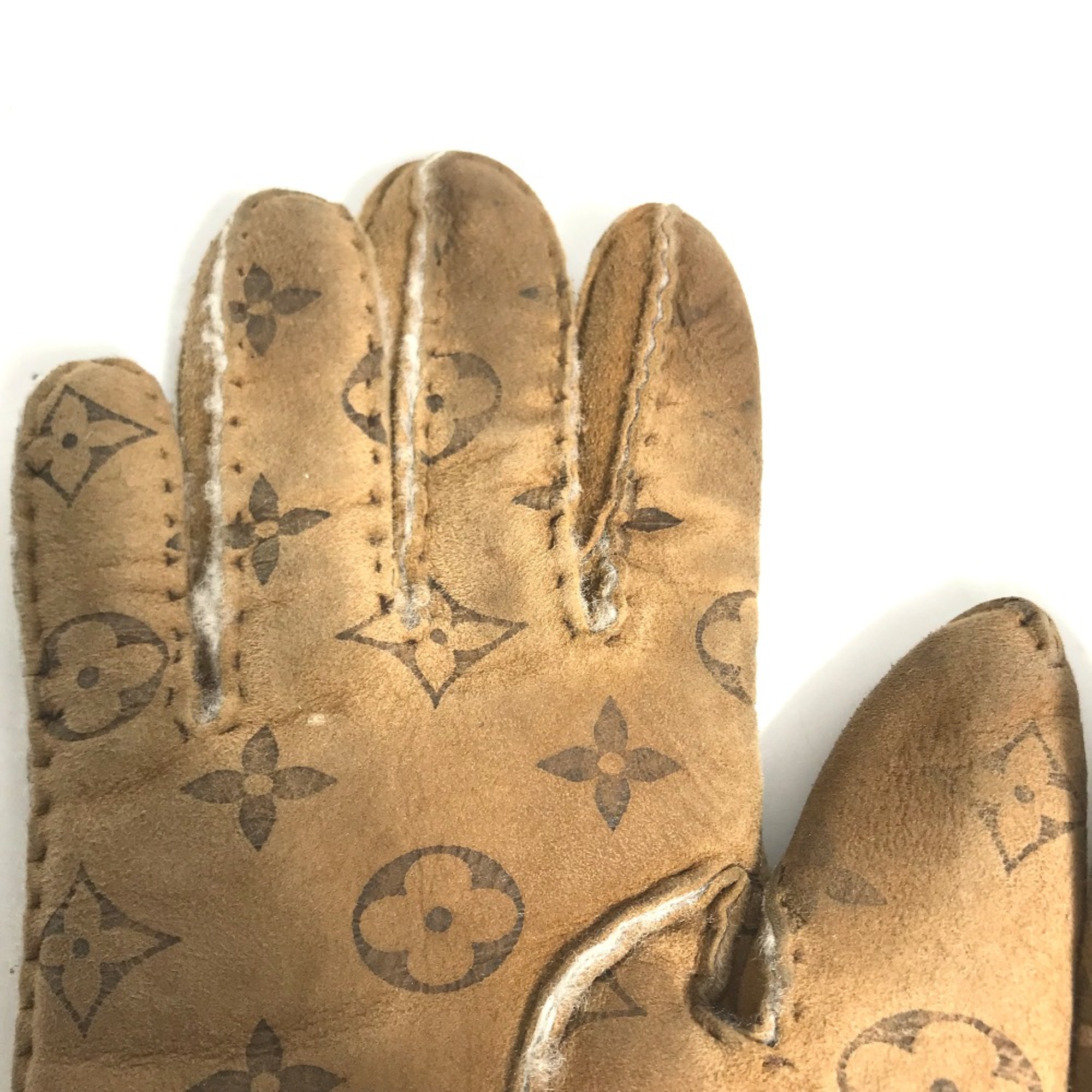 Louis Vuitton M70480 fur Glove gloves Brown