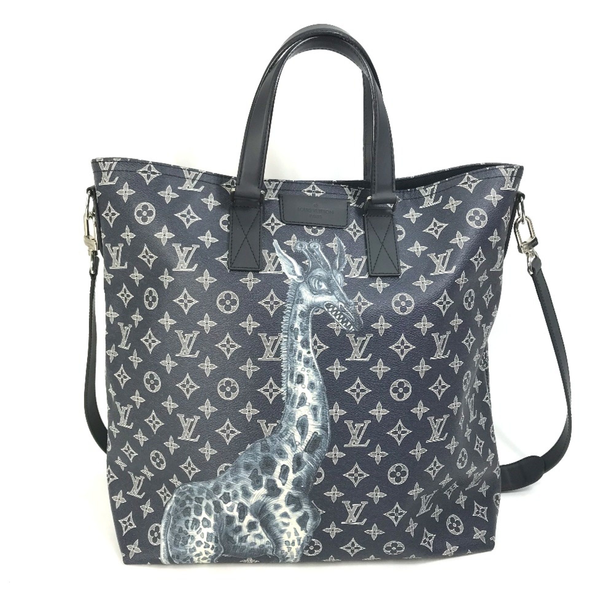 Louis Vuitton M54127 Monogram Savannah 2WAY Shoulder Bag Crossbody Tote Bag Navy