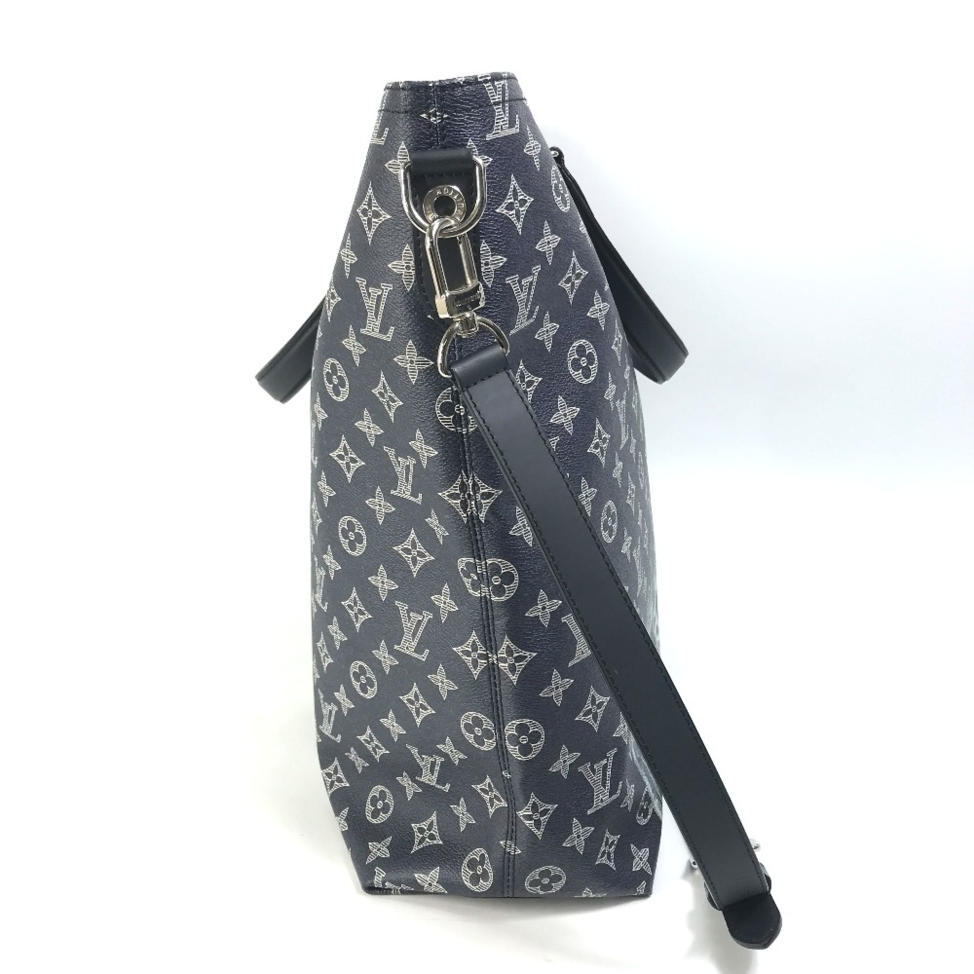 Louis Vuitton M54127 Monogram Savannah 2WAY Shoulder Bag Crossbody Tote Bag Navy