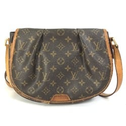 Louis Vuitton M40474 Monogram Crossbody Shoulder Bag Brown