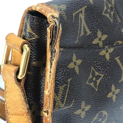 Louis Vuitton M40474 Monogram Crossbody Shoulder Bag Brown