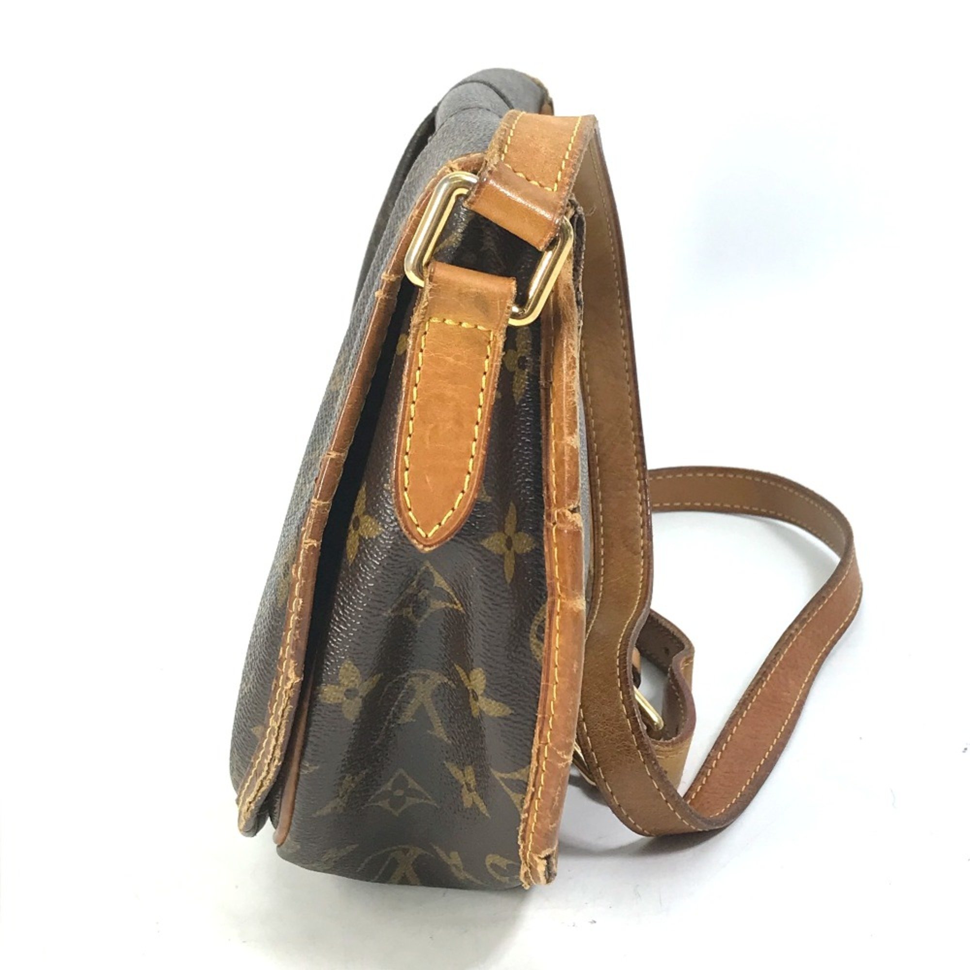 Louis Vuitton M40474 Monogram Crossbody Shoulder Bag Brown