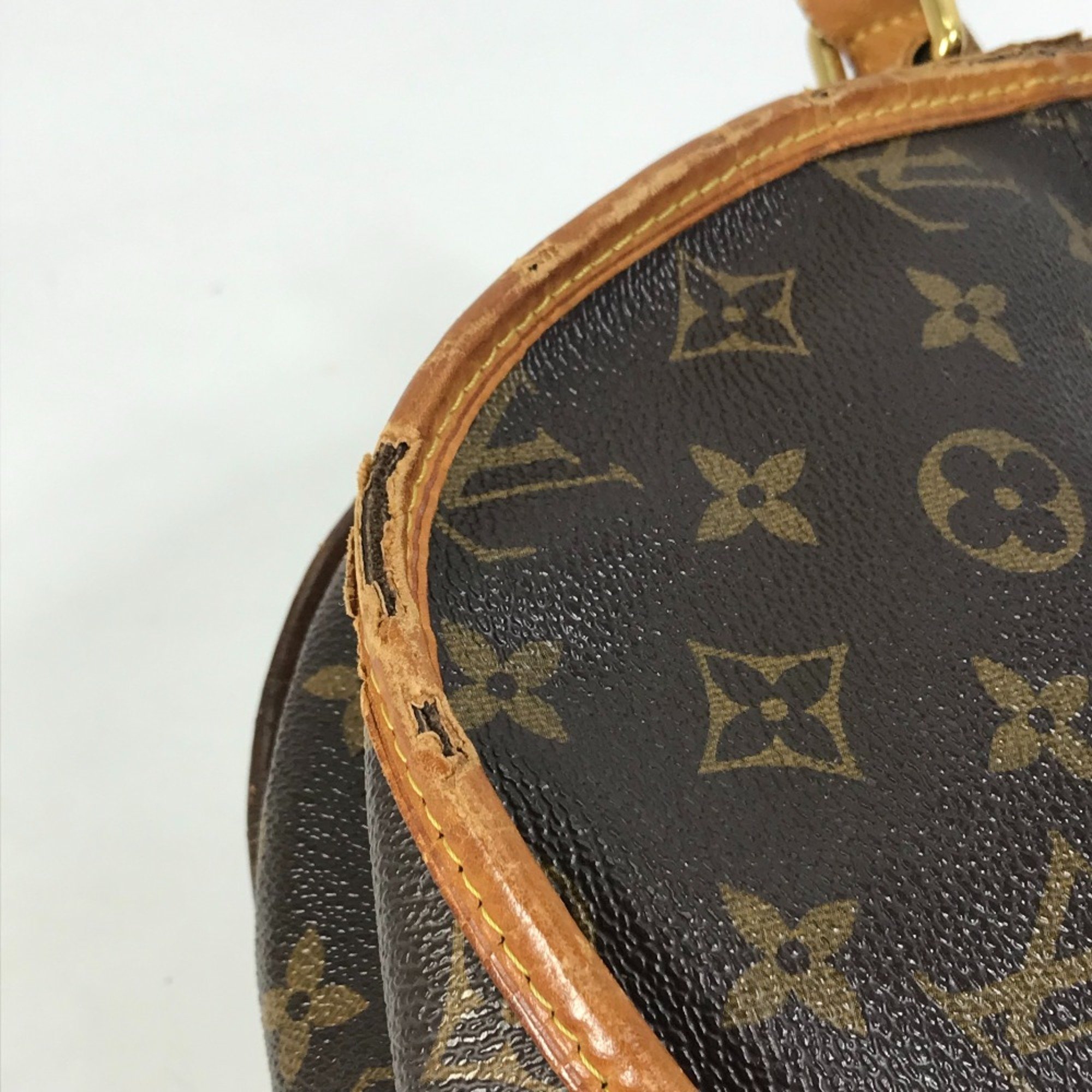 Louis Vuitton M40474 Monogram Crossbody Shoulder Bag Brown