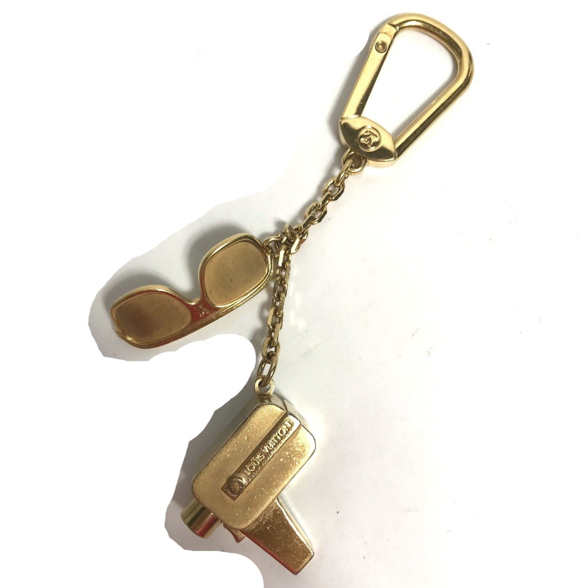 Louis Vuitton M65383 Bag Charm Key Holder Gold