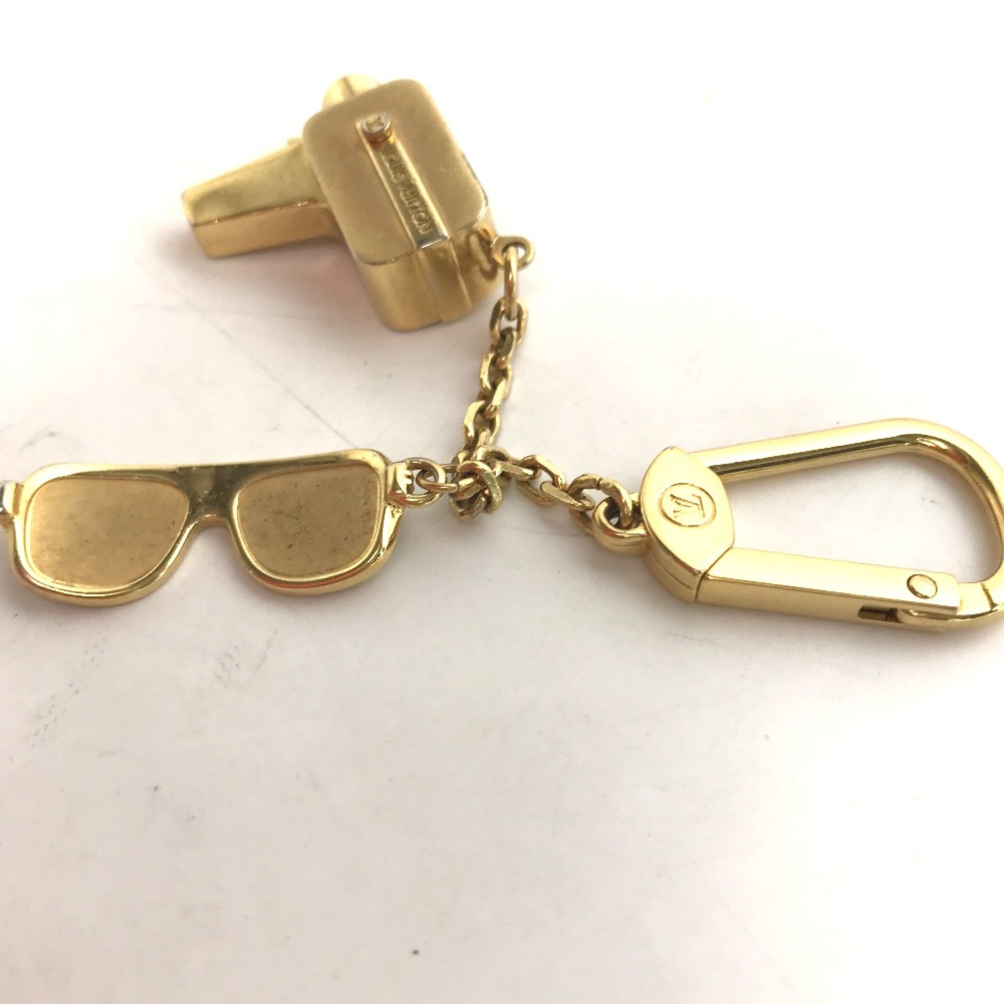 Louis Vuitton M65383 Bag Charm Key Holder Gold