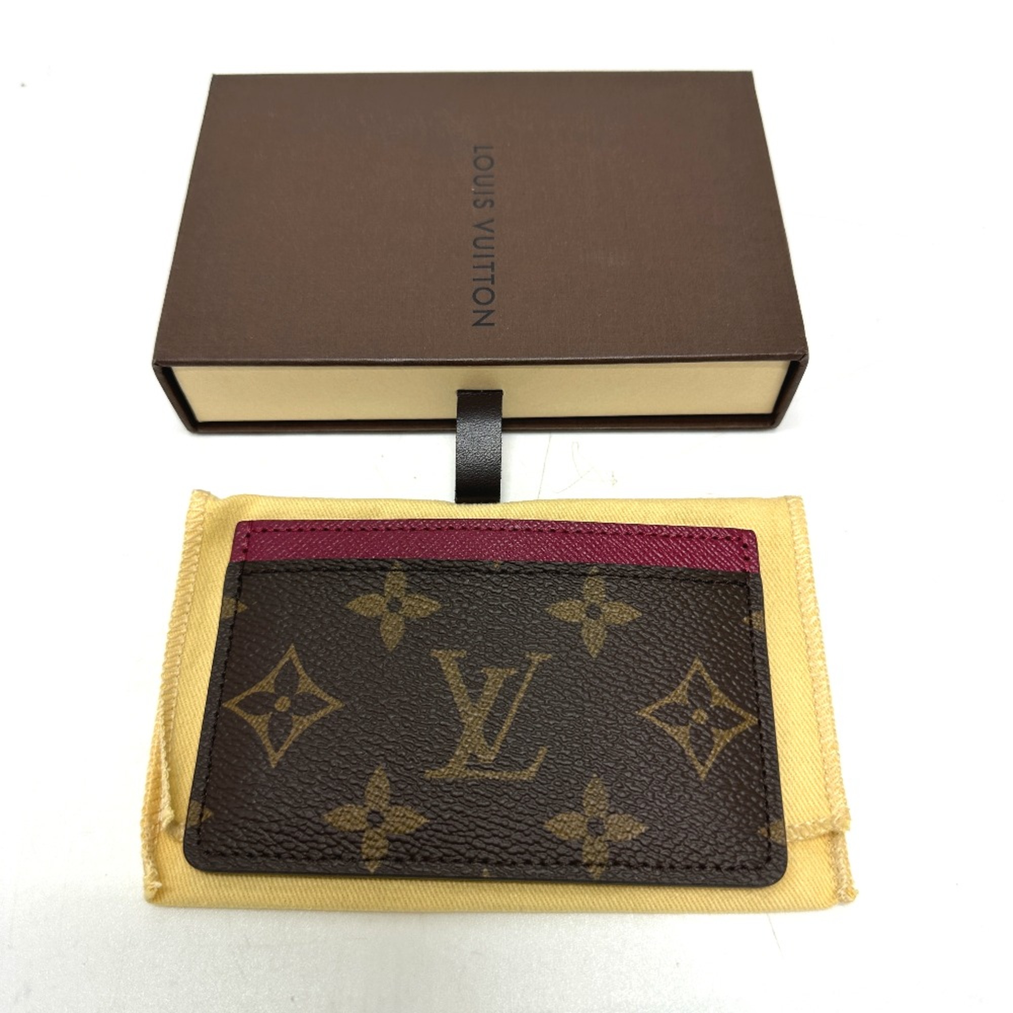 Louis Vuitton M60703 Monogram Card Case Brown