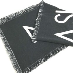 Louis Vuitton M71580 fringe Scarf Black White