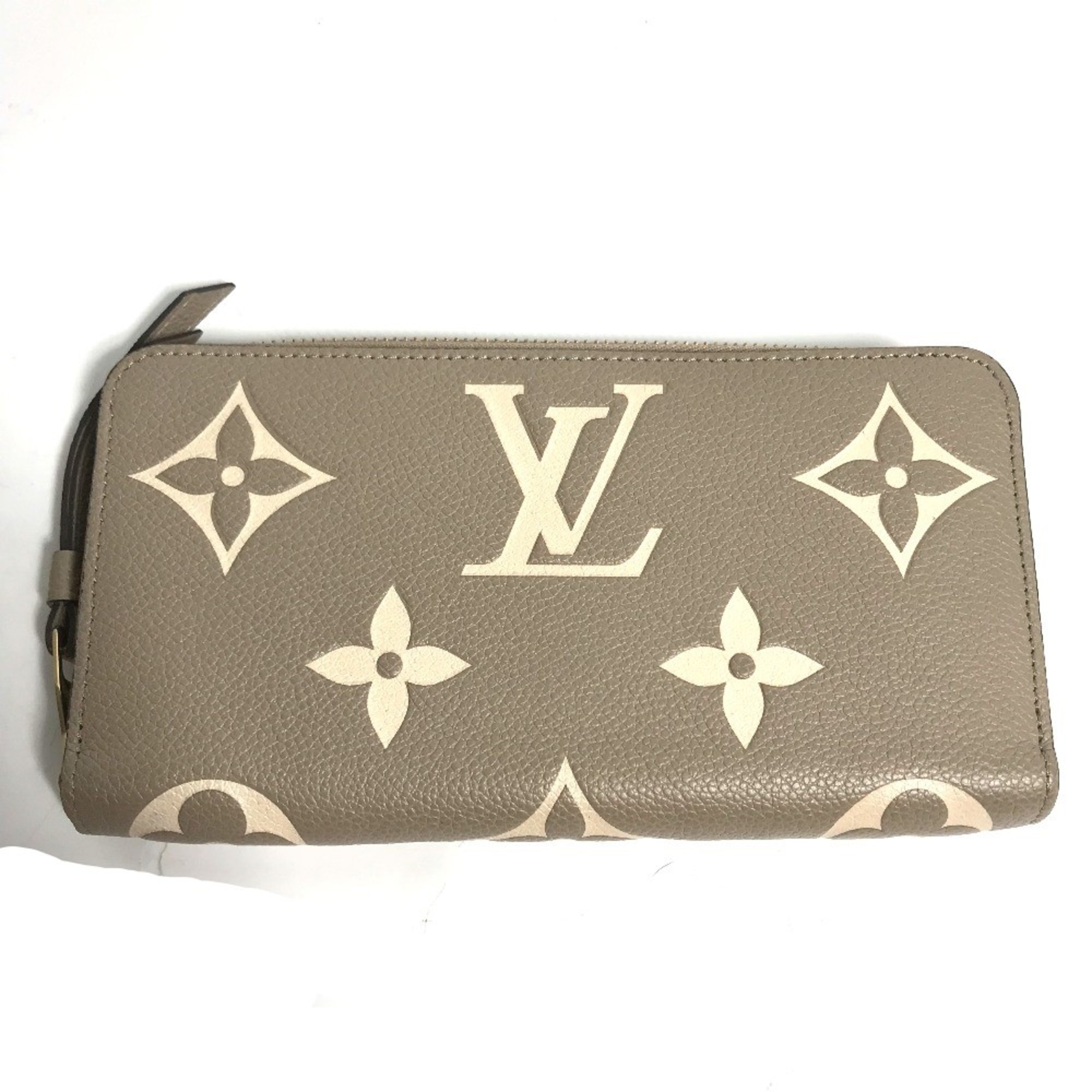 Louis Vuitton M69794 MonogramEmpreinte Zip Around Long Wallet Turtrail claims Beige