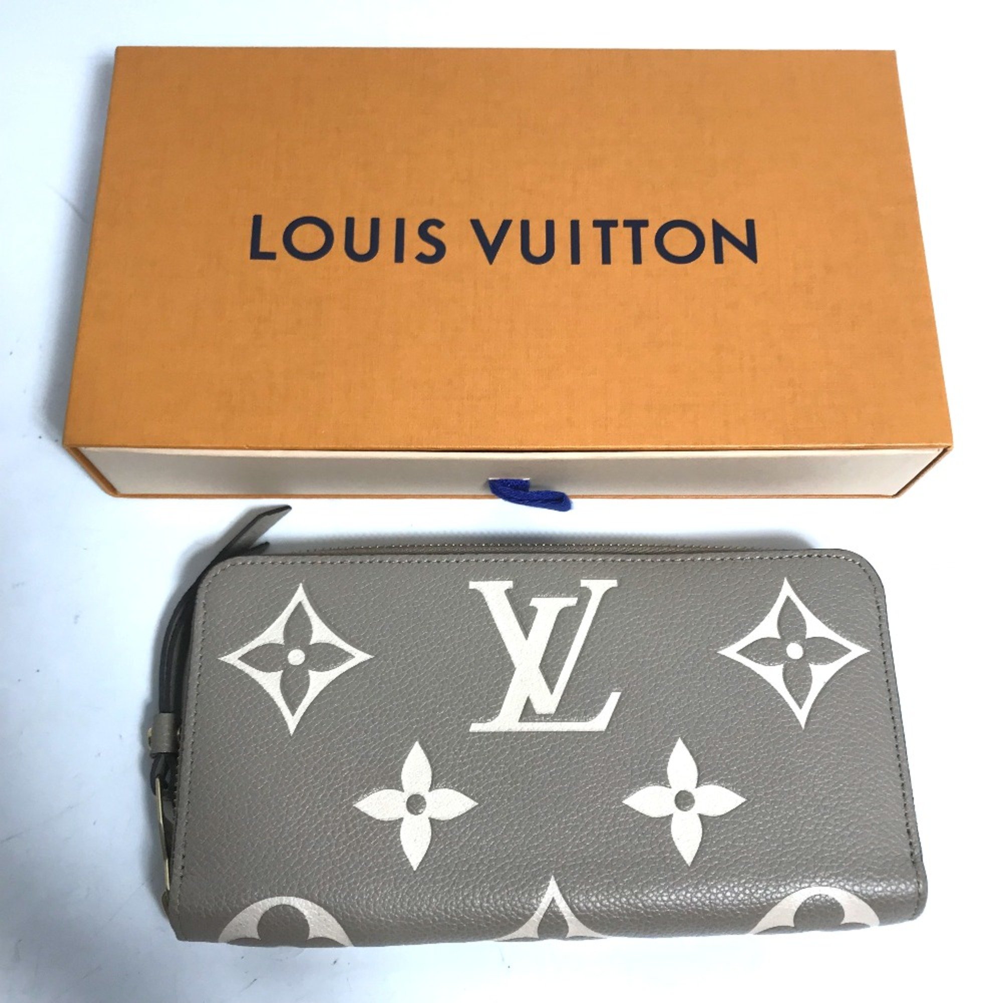 Louis Vuitton M69794 MonogramEmpreinte Zip Around Long Wallet Turtrail claims Beige