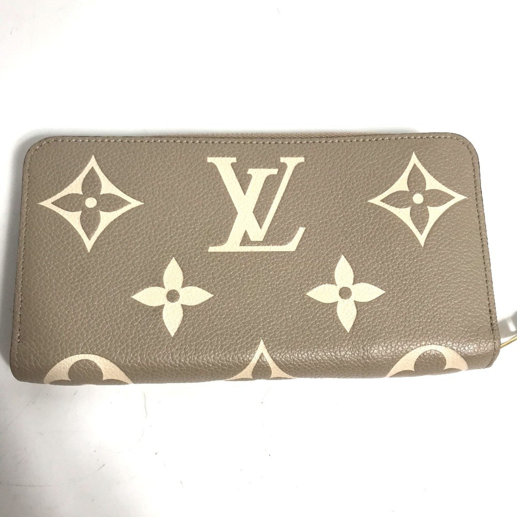 Louis Vuitton M69794 MonogramEmpreinte Zip Around Long Wallet Turtrail claims Beige