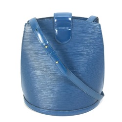 Louis Vuitton M52252 Epi Shoulder Shoulder Bag Toledo Blue blue