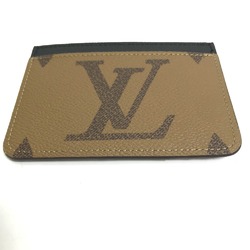 Louis Vuitton M81462 Monogram reverse Pass Case Card Case Card Case Beige Black