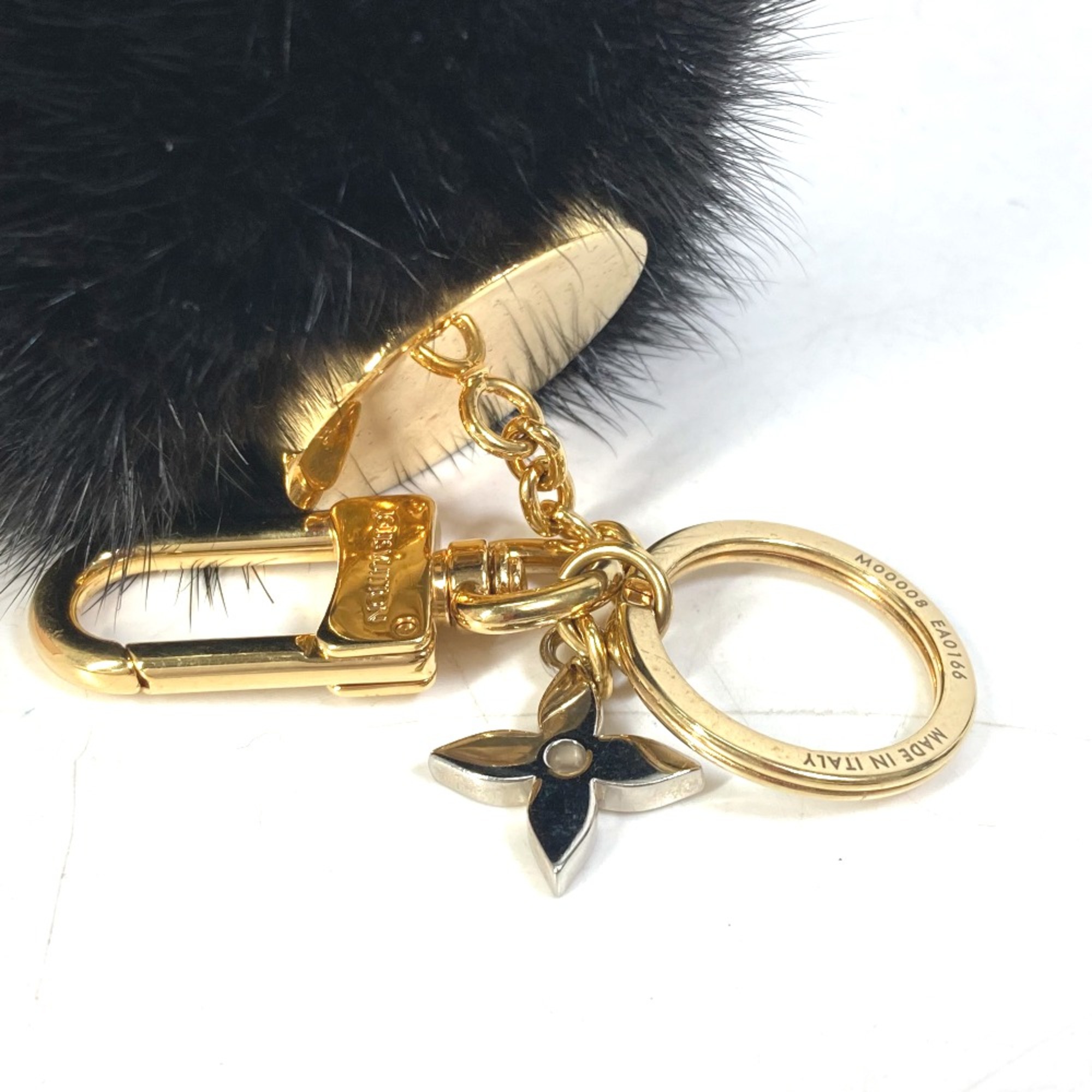 Louis Vuitton M00008 Key Holder charm Black Gold