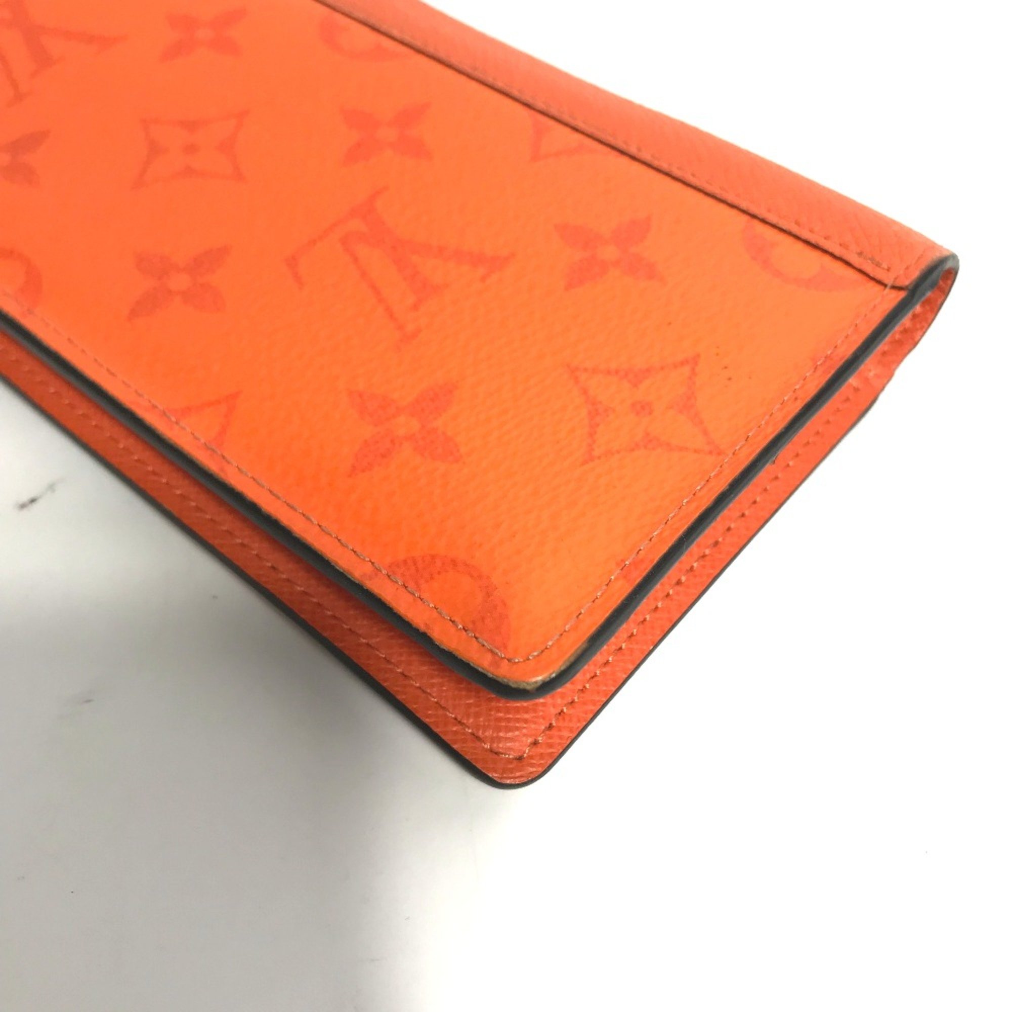 Louis Vuitton M30427 Taigalama Two fold Long Wallet Orange