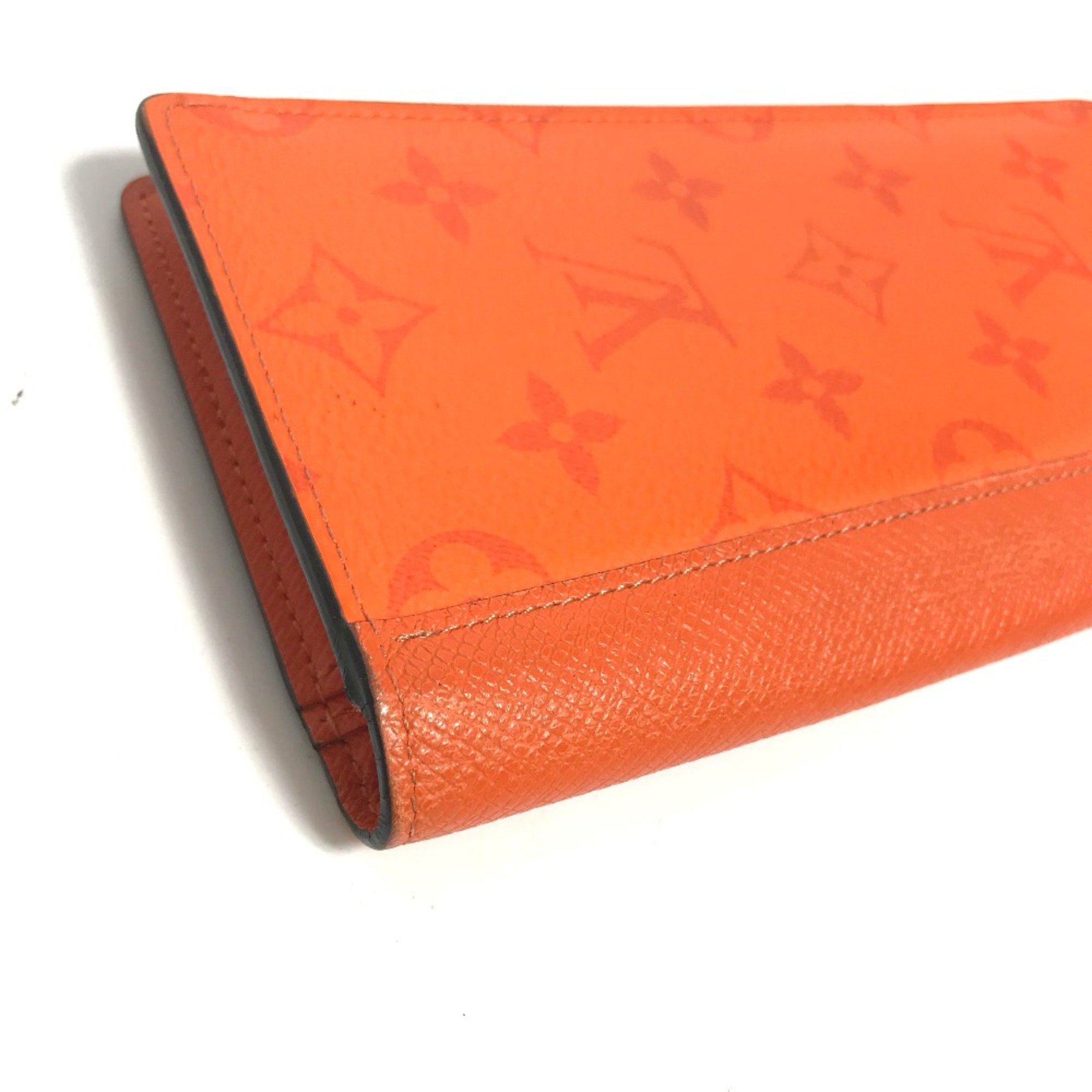 Louis Vuitton M30427 Taigalama Two fold Long Wallet Orange