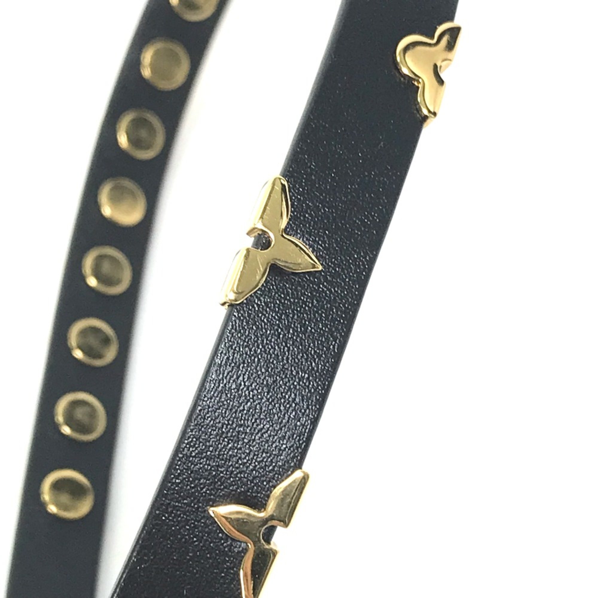 Louis Vuitton M6557F Double Bracelet Accessories Bracelet Black Gold