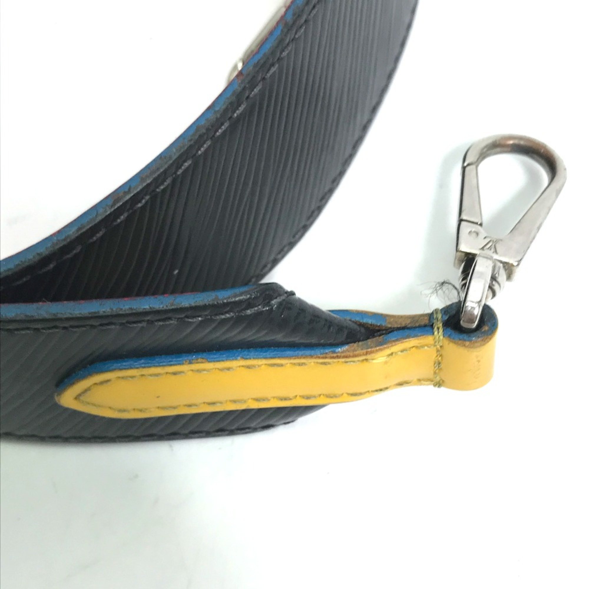 Louis Vuitton J02297 Epi Shoulder strap Black Pink x blue x yellow