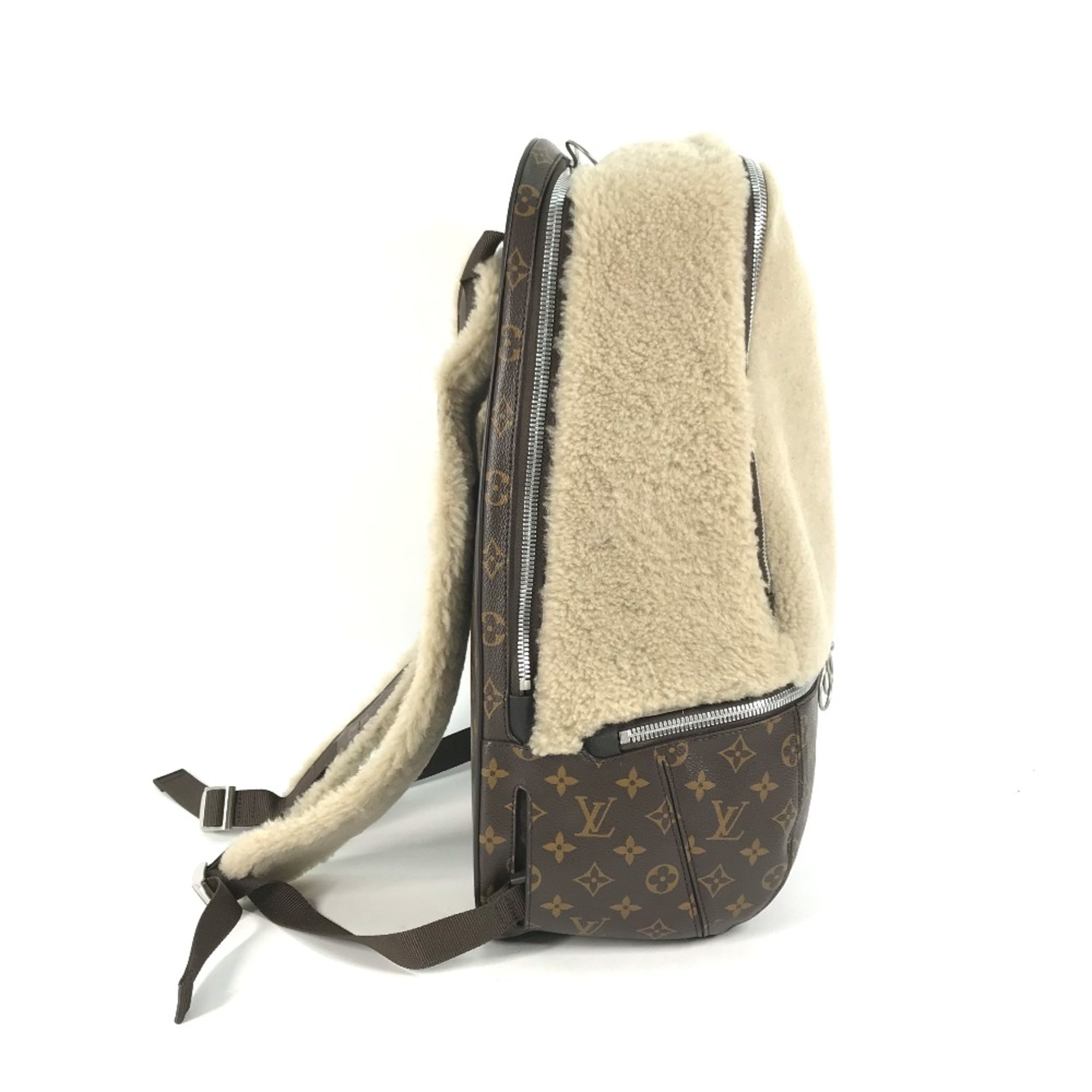 Louis Vuitton M40278 Monogram Marc Newson collaboration Bag Backpack Brown Ivory