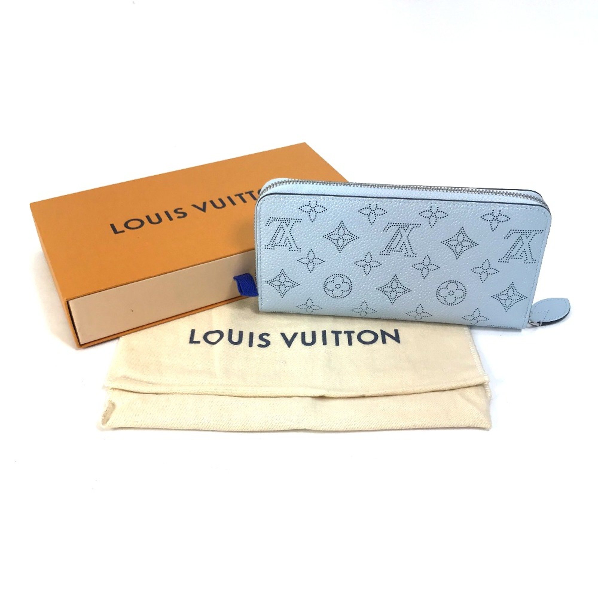 Louis Vuitton M82197 MonogramMahina Zip Around Long Wallet blue