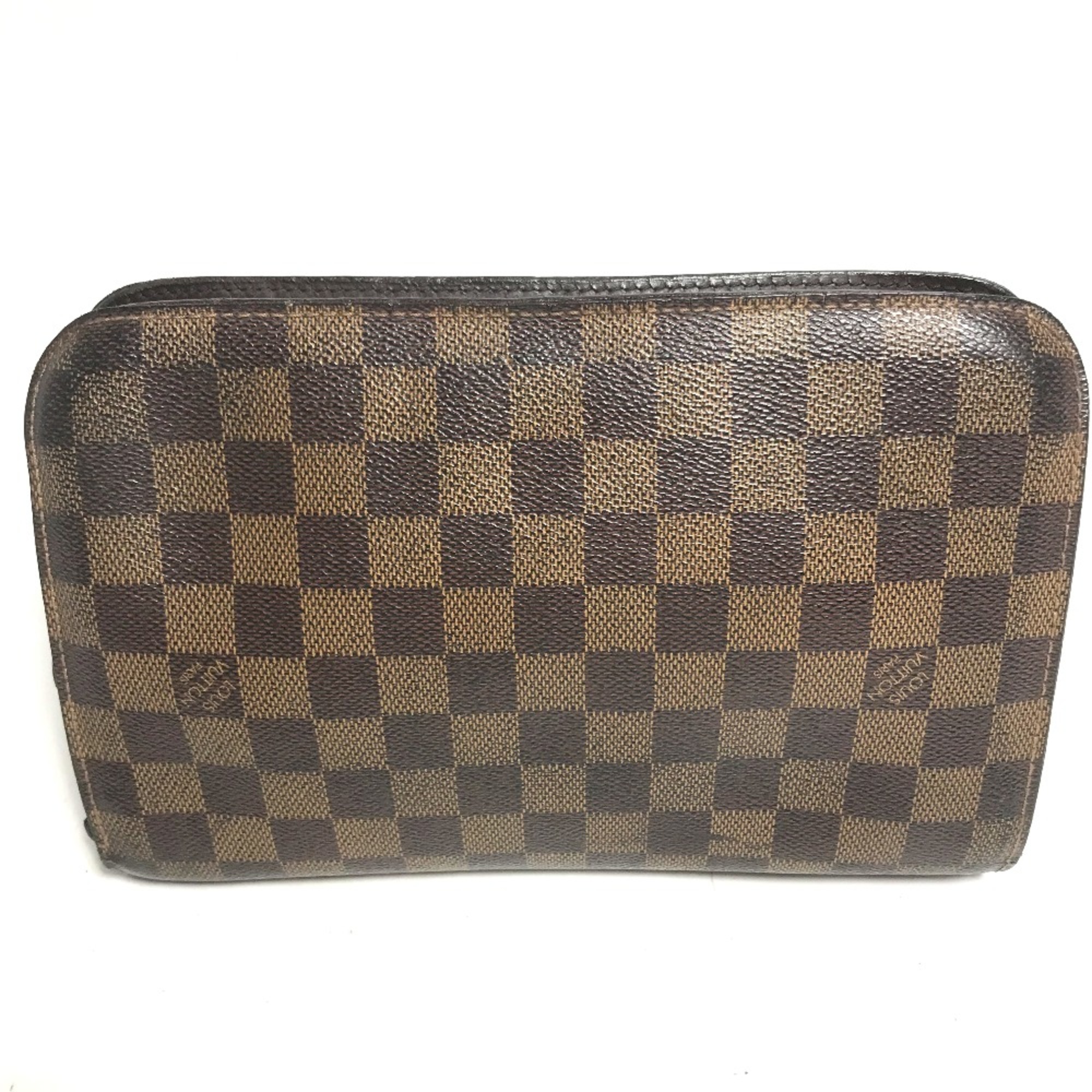 Louis Vuitton N51993 Damier Cluch Bag bag pouch with strap Clutch bag Ebene Brown