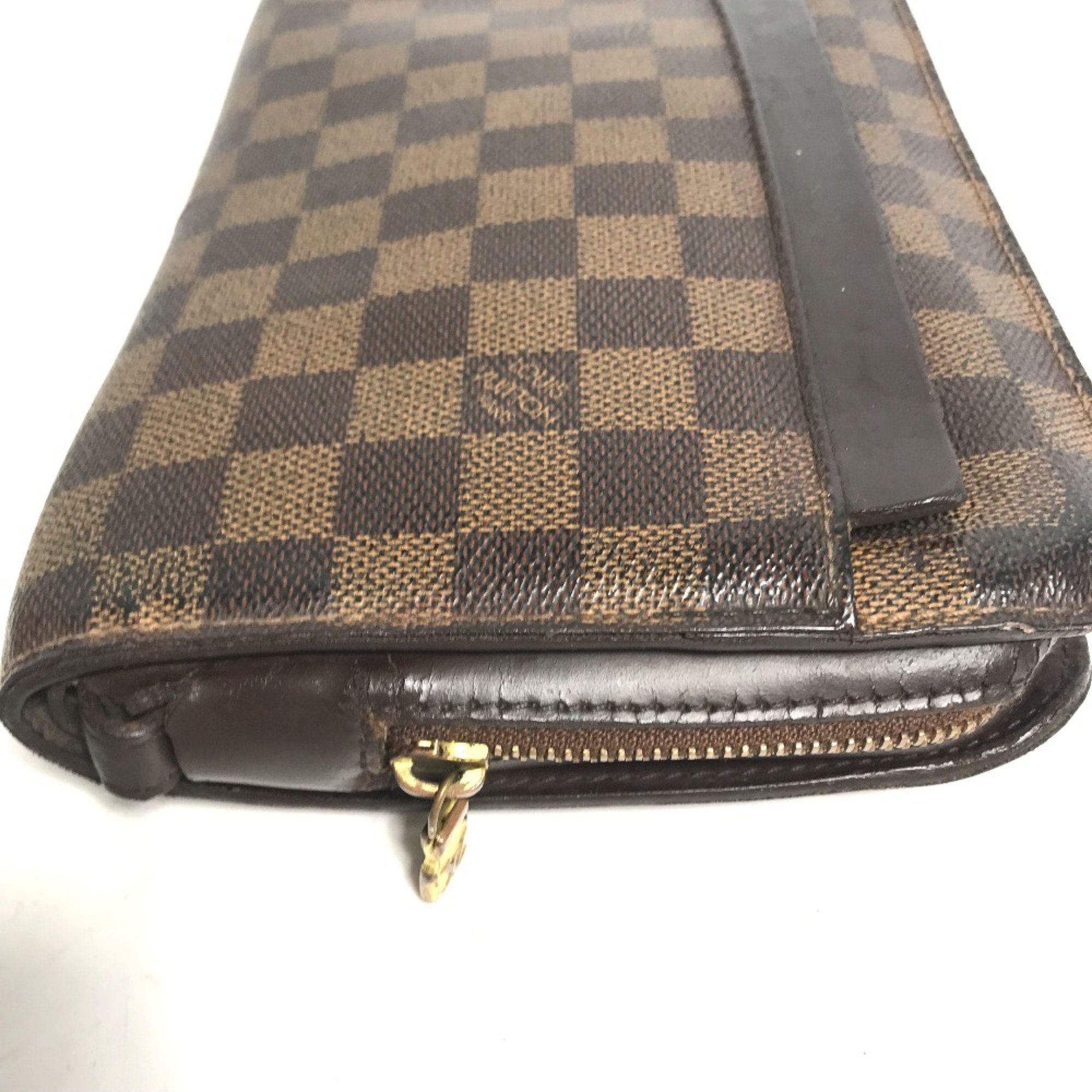 Louis Vuitton N51993 Damier Cluch Bag bag pouch with strap Clutch bag Ebene Brown