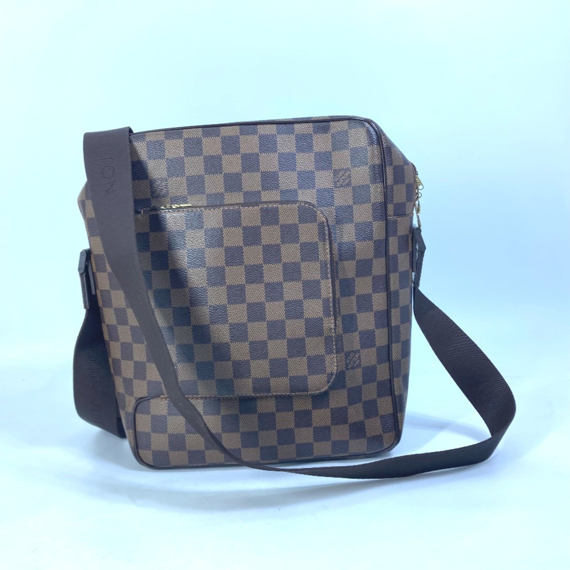 Louis Vuitton N41441 Damier Crossbody Shoulder Bag Ebene Brown