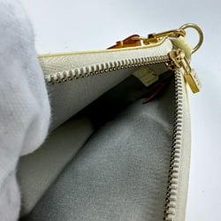 Louis Vuitton M91333 MonogramVernis Accessory pouch Shoulder Bag Perle White