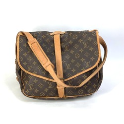 Louis Vuitton M42254 Monogram Crossbody Shoulder Bag Brown