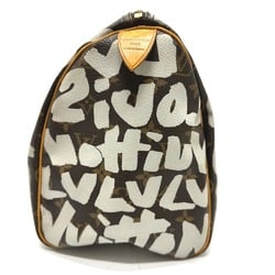 Louis Vuitton M92195 MonogramGraffiti Mini Duffle Bag Hand Bag Brown White