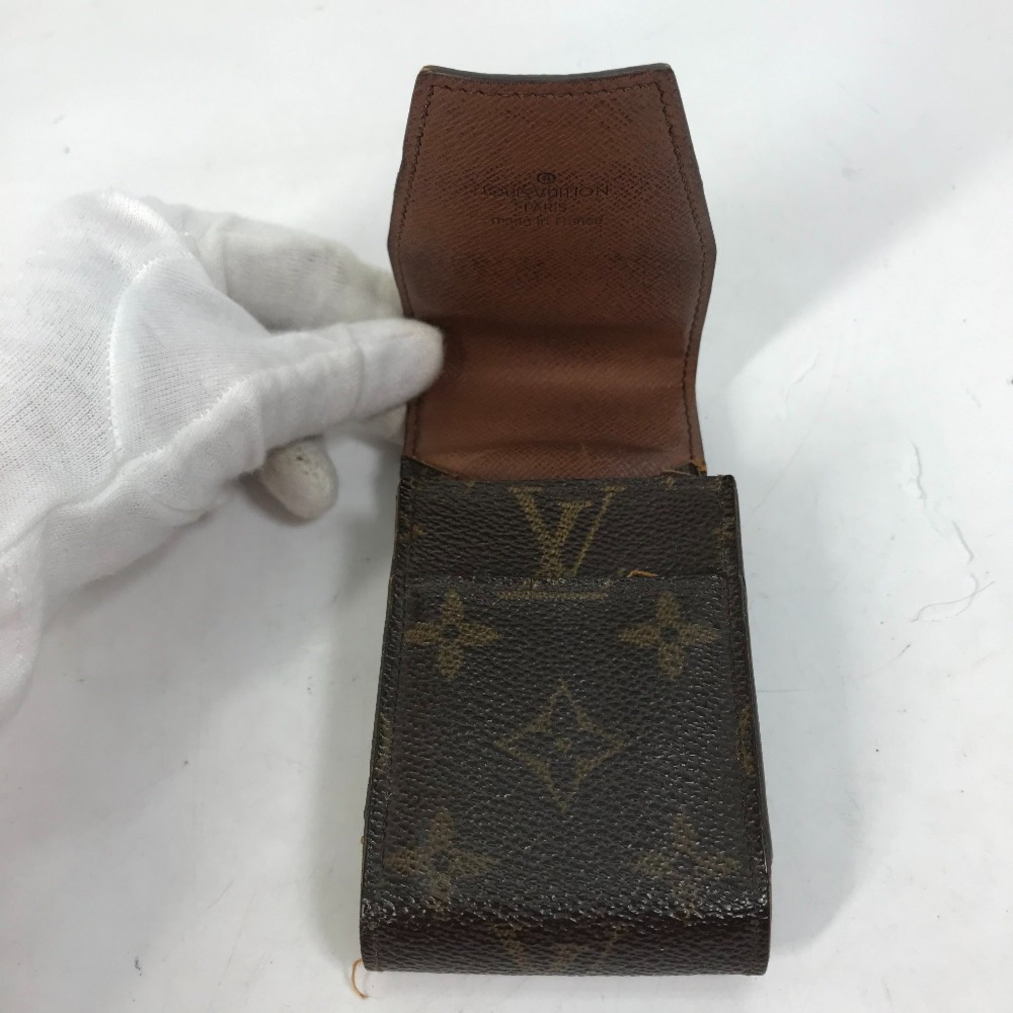 Louis Vuitton M63024 Monogram Cigarette case pouch Cigarette case Brown