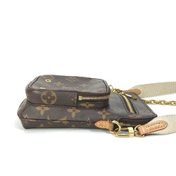 Louis Vuitton M80746 Monogram Crossbody Pochette Chain Bag Hand Bag Shoulder Bag Brown