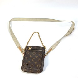 Louis Vuitton M80746 Monogram Crossbody Pochette Chain Bag Hand Bag Shoulder Bag Brown