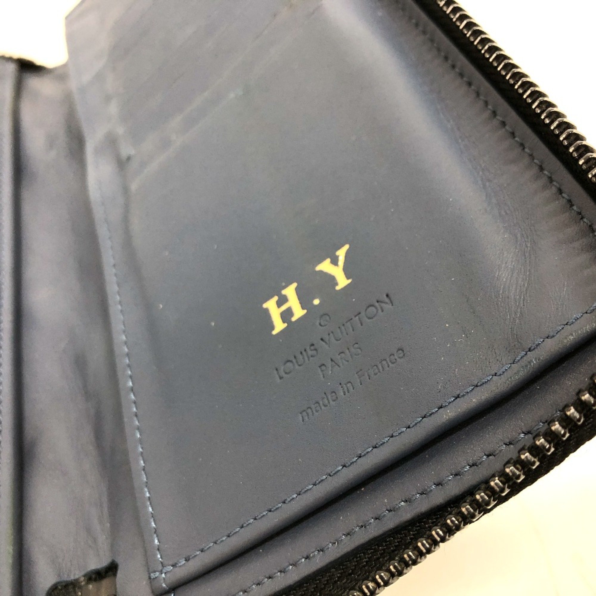 Louis Vuitton M82322 Monogram shadow Long Wallet Navy