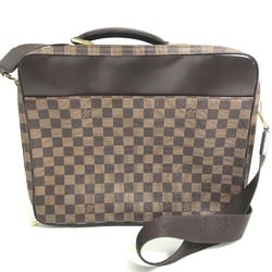 Louis Vuitton N58020 Damier Crossbody 2WAY bag with pouch Shoulder Bag Business bag Ebene Brown