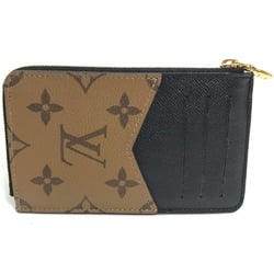 Louis Vuitton M81303 Monogram Giant Reverse L-shaped zipper Wallet Coin Compartment coin purse Brown