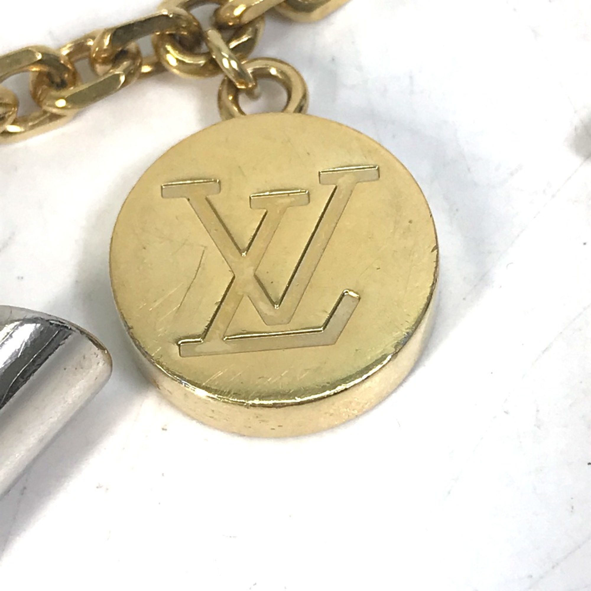 Louis Vuitton M67379 Bag Charm Key Holder Gold