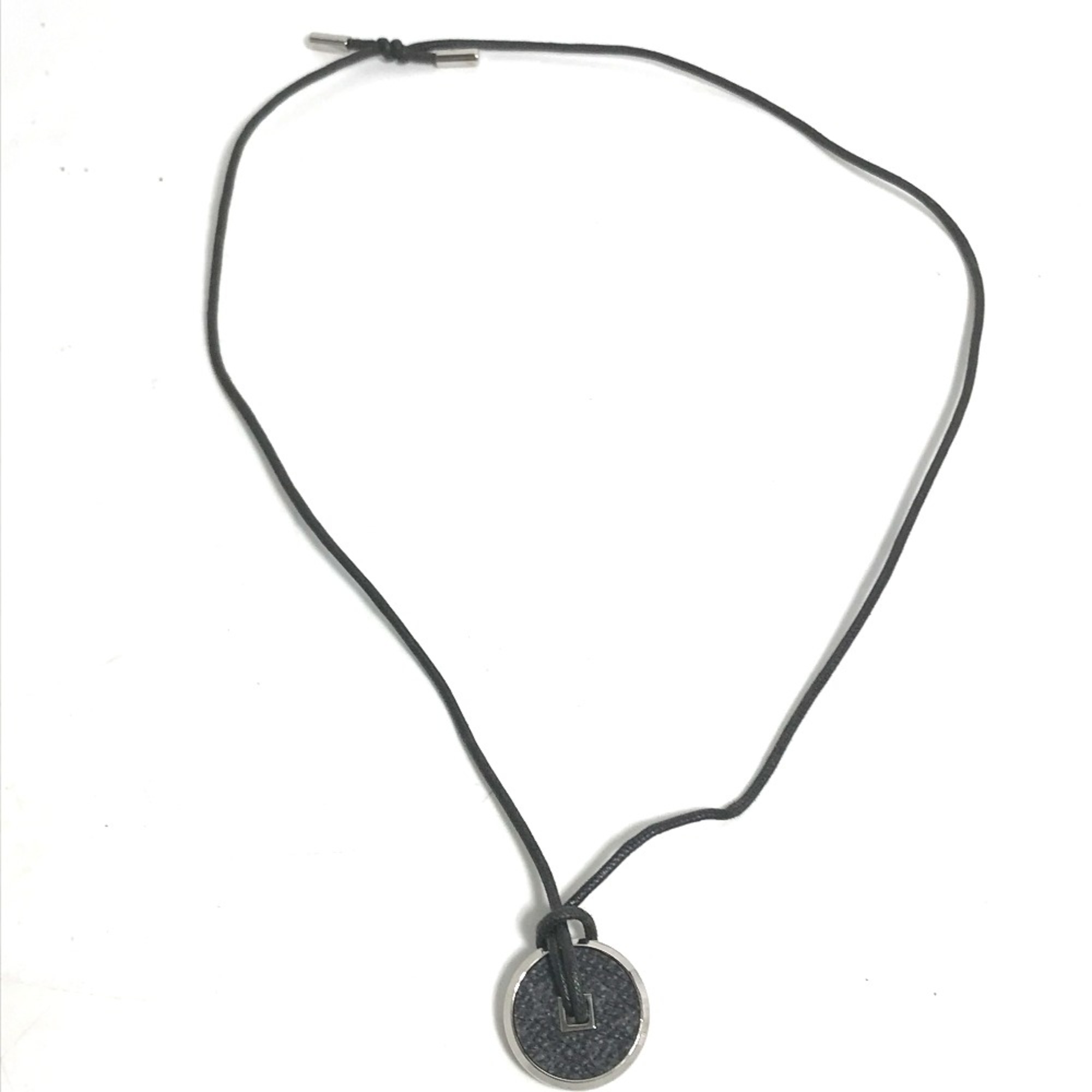 Louis Vuitton M62589 MonogramEclipse Accessories Necklace Silver Black