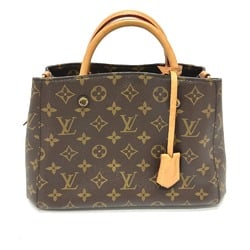 Louis Vuitton M41055 Monogram Hand Bag Brown