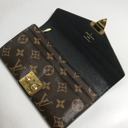 Louis Vuitton N90099 Monogram Exotic flap Long Wallet Brown