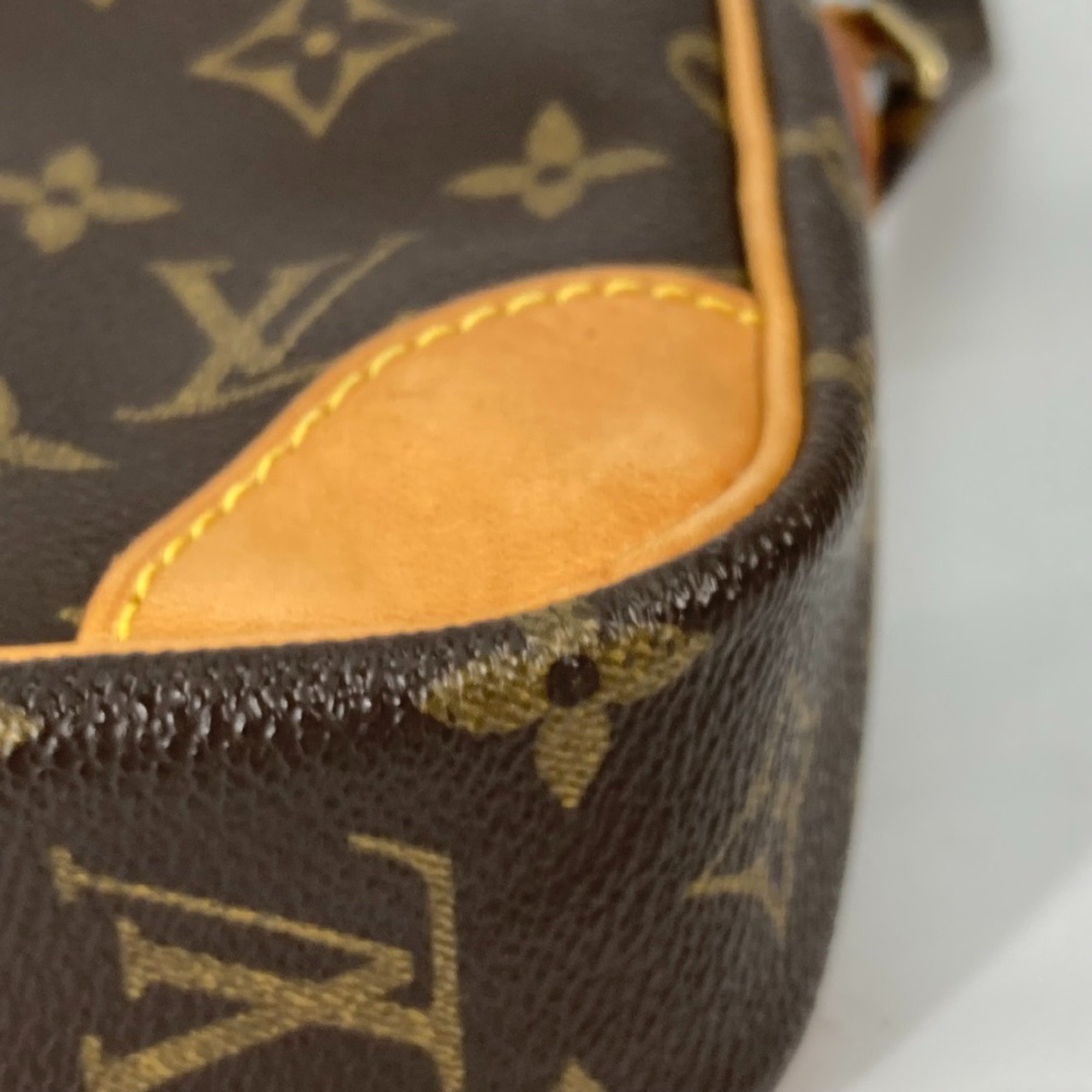 Louis Vuitton M45266 Monogram Crossbody Pochette bag Shoulder Bag Brown