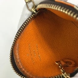 Louis Vuitton M60037 Monogram-Groom Wallet Coin Compartment coin purse Brown Orange