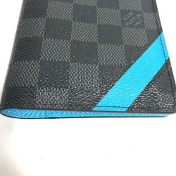 Louis Vuitton N60031 Damier Graphite Travel goods passport case Black blue