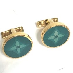 Louis Vuitton Monogram flower Accessories cuffs Green Gold