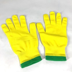 Louis Vuitton MP2370 Glove gloves yellow Green x Black