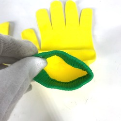 Louis Vuitton MP2370 Glove gloves yellow Green x Black