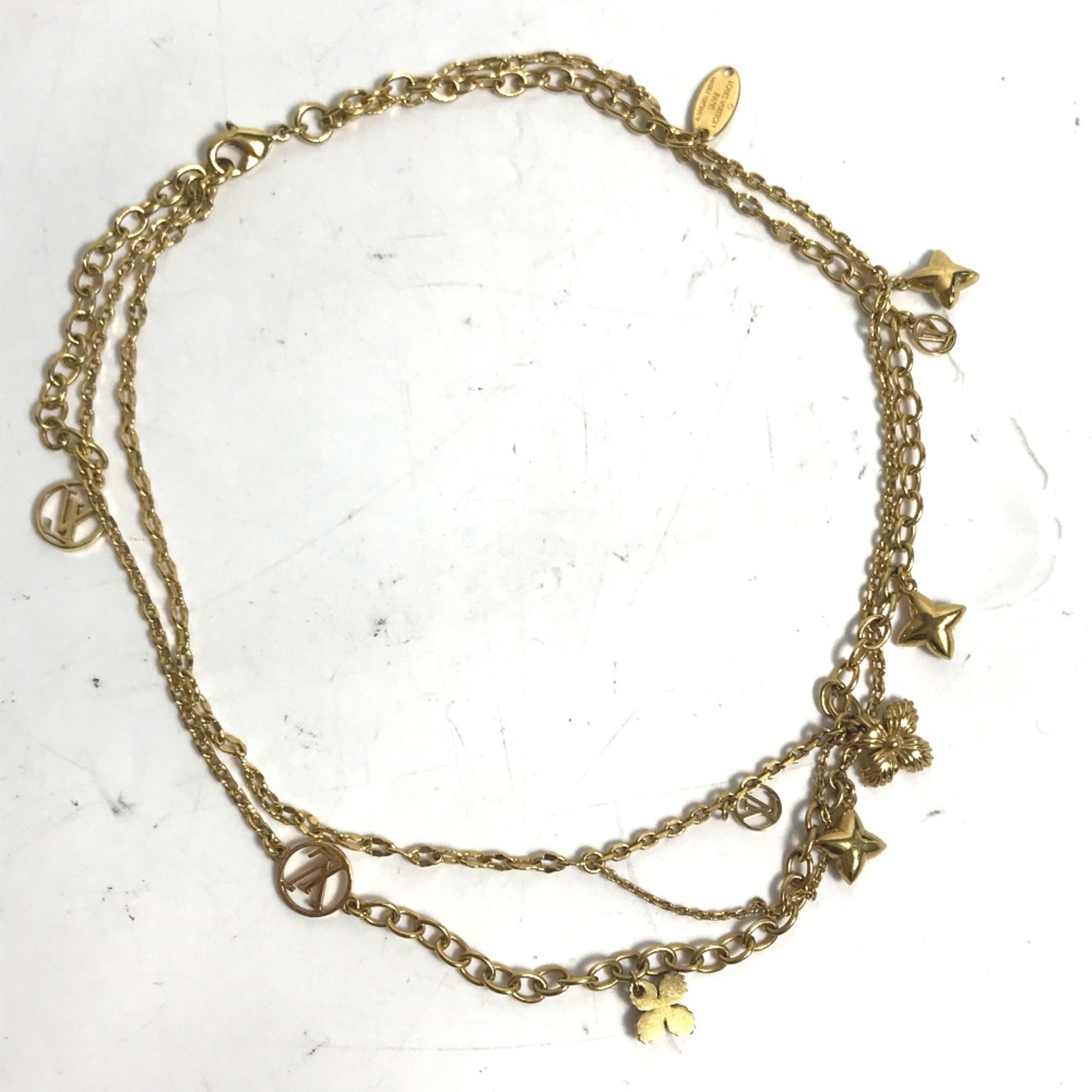 Louis Vuitton M68374 Accessories Chain Necklace Gold