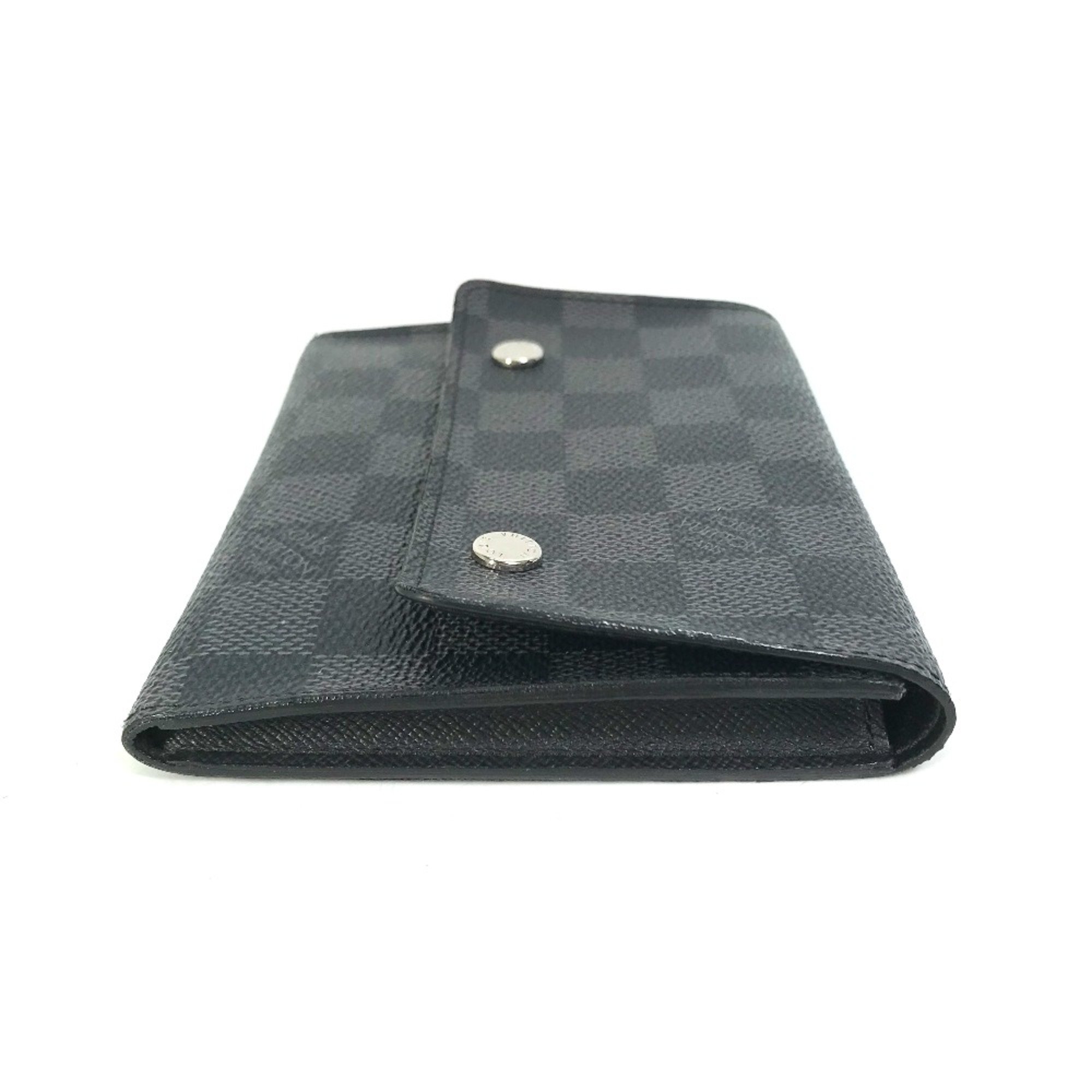 Louis Vuitton N63083 Damier Graphite Folded wallet Black