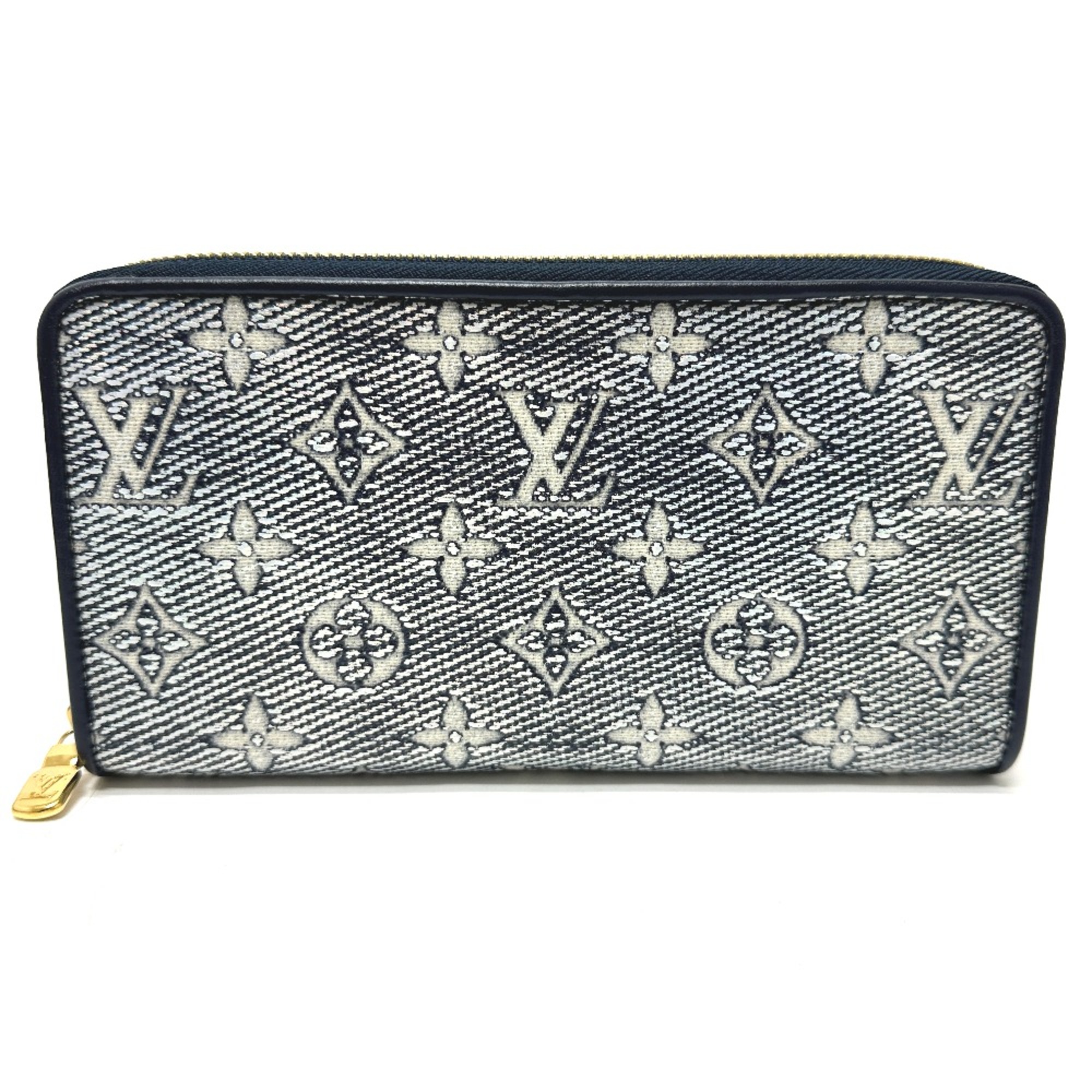 Louis Vuitton M82468 Monogram jacquard Long Wallet Navy